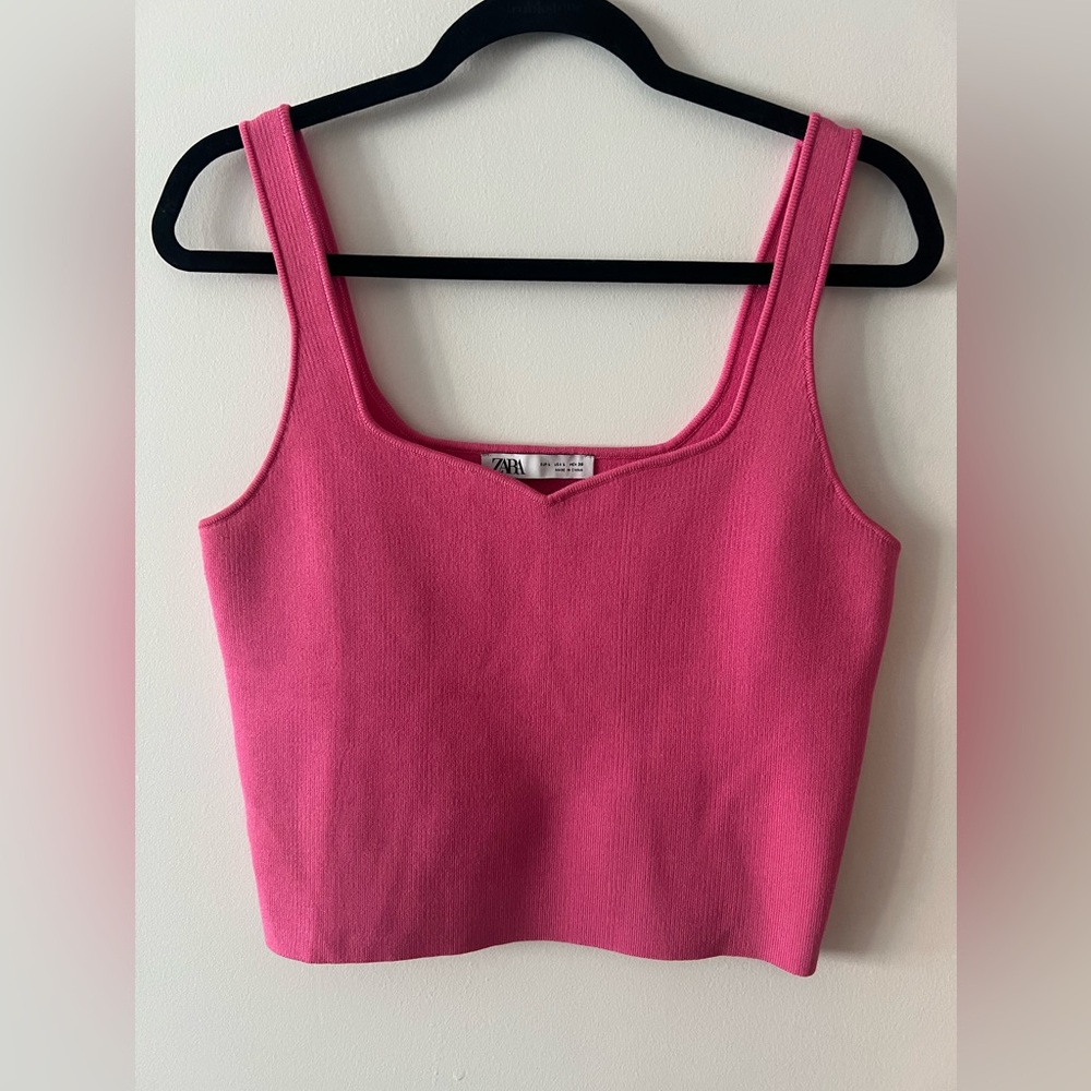 Zara Pink Sleeveless Top (size L)